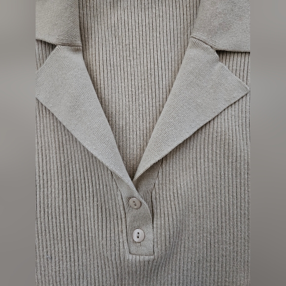 NWT - Max Studio Silk Blend Tan Jersey - Size XL - Picture 3 of 8